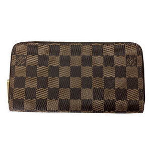 Louis Vuitton Zippy Wallet Damier Ebene Brown zip long coin